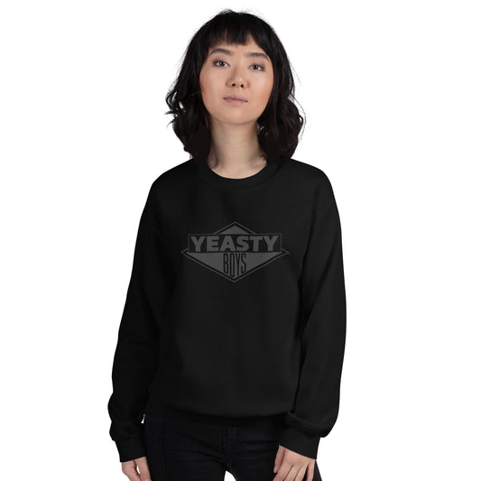 Yeasty boys black on black crew neck